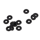 500 Black Rubber Stopper Rings/ Silicone Beads Fit European Clip Beads