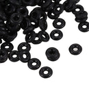 500 Black Rubber Stopper Rings/ Silicone Beads Fit European Clip Beads