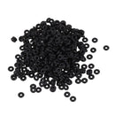 500 Black Rubber Stopper Rings/ Silicone Beads Fit European Clip Beads