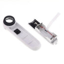 40X Jewelry Magnifier 2 LED Light Optical Glass Lens Magnifying For Jewelry Stamps Coin Collectors