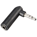 Right Angle 3.5mm Male To Female Stereo Plug Adapter Adaptor Convertor L Sh J9B7
