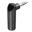 Right Angle 3.5mm Male To Female Stereo Plug Adapter Adaptor Convertor L Sh J9B7