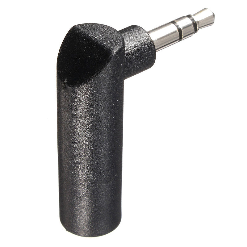 Right Angle 3.5mm Male To Female Stereo Plug Adapter Adaptor Convertor L Sh J9B7