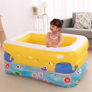 Kids Baby Inflatable Swimming Pool Aerated Square Newborn Water Bathing Play Toy