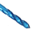 Drillpro 5Pcs M3-M8 Spiral Thread Screw Tap Drill Blue Nano Coated Machine Tap Metric Drill Bit Set