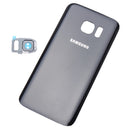 Back Glass Battery Door Housing Cover+Back Rear Camera Lens Replacement For Samsung Galaxy S7