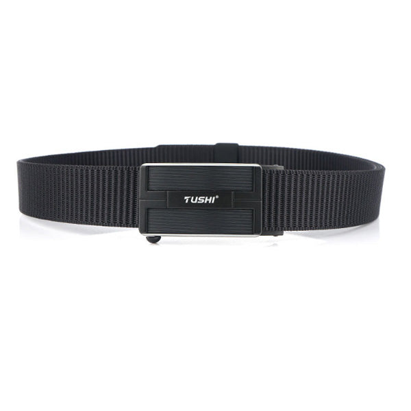 TUSHI 125x3.4cm Tactical Belt Nylon Belt Quick Release Metal Buckle Waist Belt