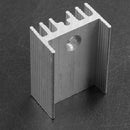 10 x black 21x15x10mm aluminum cooling body for TO-220 transistors P7Y5