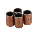 4 x brass tone self-lubricating plain bearing sleeve 15 * 10 * 8mm metal V5J7