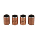 4 x brass tone self-lubricating plain bearing sleeve 15 * 10 * 8mm metal V5J7