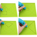4PCS 3D Printing Pen Silicone Design Mat + 5PCS Insulation Silicone Finger Caps