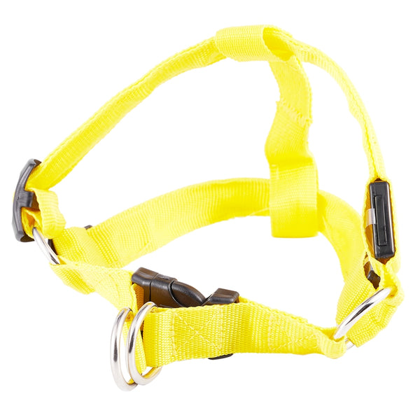 LED Nylon Collar Led Glow Flash Light Dog Puppy Belt Harness Leash Tether P U5Q1