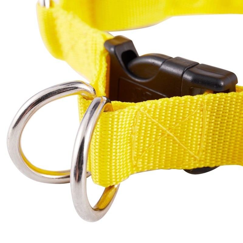 LED Nylon Collar Led Glow Flash Light Dog Puppy Belt Harness Leash Tether P U5Q1