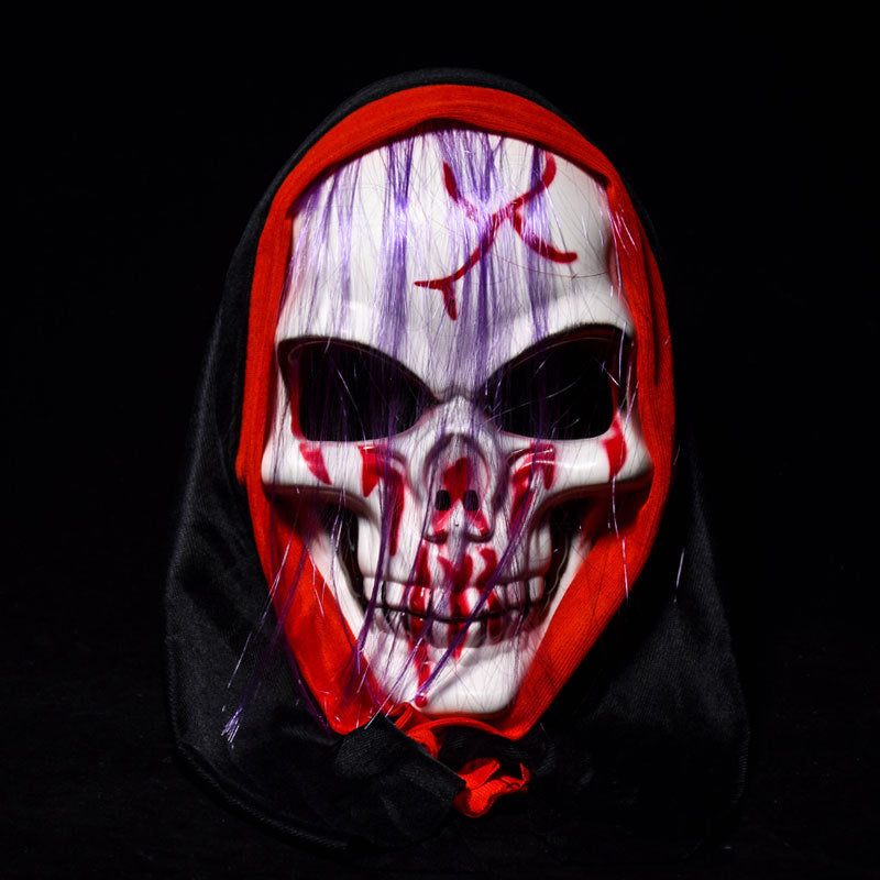 KALOAD M4 Halloween Mask Bar Dance Horror Scary Long Hair Skull Ghost