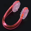 3Pcs Silicone Outdoors Swim Training Learning Swimming Nose Clip pink F2C2