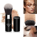 ZOREYA Retractable Makeup Brushes Professional Cosmetic Beauty Tool Foudation Blush Brush For Mineral Loose Powder Cream Liquid