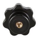 Screw of the female thread of diameter 6 mm type of fastening black star kn
