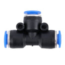10 pcs Black Blue Equal to 6mm Joint Pneumatic Push In Fittings H6J8