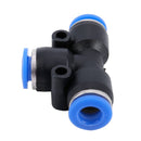 10 pcs Black Blue Equal to 6mm Joint Pneumatic Push In Fittings H6J8