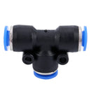 10 pcs Black Blue Equal to 6mm Joint Pneumatic Push In Fittings H6J8
