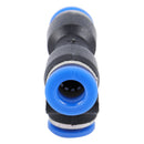 10 pcs Black Blue Equal to 6mm Joint Pneumatic Push In Fittings H6J8