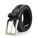 KALOAD P7B Nylon Waist Belt Leisure Belts Alloy Elastic Weave Stretch Thick Waist-belt