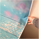 petal peach blossom printed baby photo backdrops Art fabric newborn wood ba X5Q5