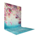 petal peach blossom printed baby photo backdrops Art fabric newborn wood ba X5Q5