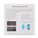 KTNNKG UK WIFI Touch Switch 4CH AC90-250V Tempered Glass LED Light Control Switch Smart Home Switch Voice Control For Alexa
