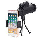 IPRee 40x60 10 Times FMC Coating BAK4 Monocular Ultra HD Waterproof Low Light Night Vision Phone Telescope + Phone Clip + Tripod
