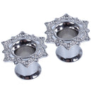 1 Pair Copper Plugs And Tunnels Stretcher Gauges Tribal Lotus Flower Double V1F7