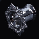 1 Pair Copper Plugs And Tunnels Stretcher Gauges Tribal Lotus Flower Double V1F7