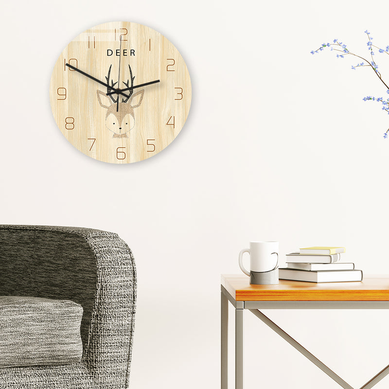 Loskii CC042 Creative Wall Clock Mute Wall Clock Cartoon Wall Clock For Home Office Decorations