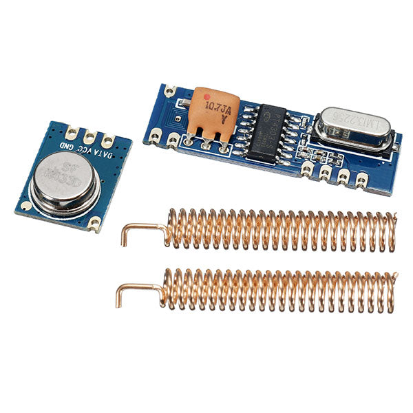 5sets 433MHz 100M Wireless Transceiver Module Kit Transmitter + Receiver + Copper Spring Antenna