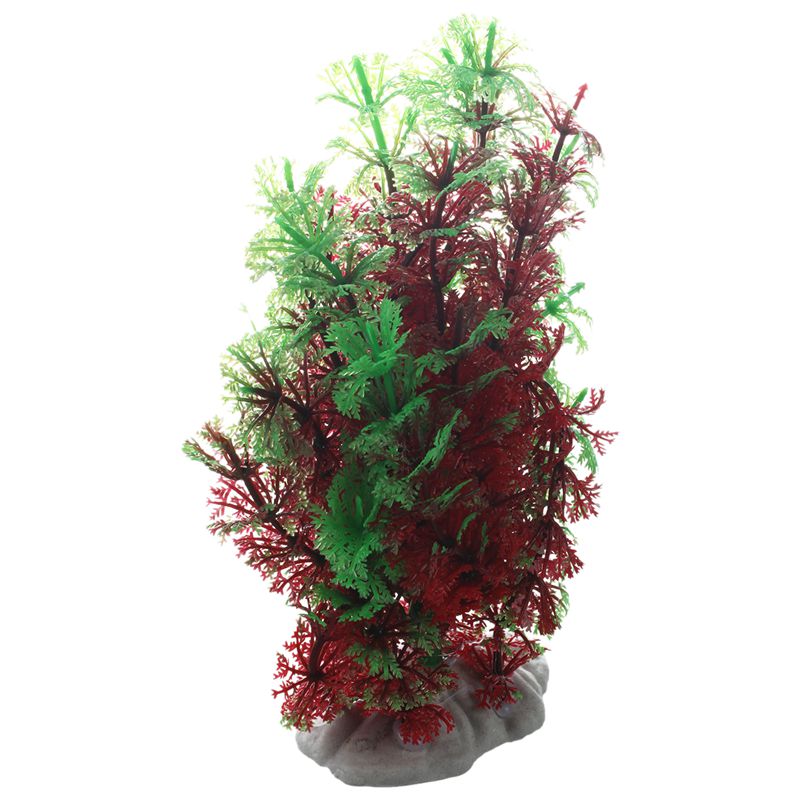 Artificial Fish Tank Water Tropical Plastic Aquarium Plants Ornament Green  M1F3
