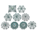 ZANLURE 6 Holes Nylon Fishing Durable Net Shrimp Cage Crab Fish Trap Cast Net