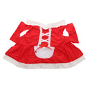 Pet Puppy Dog Cat Christmas Santa Claus Dress Clothes Costume Coat Apparel Coats