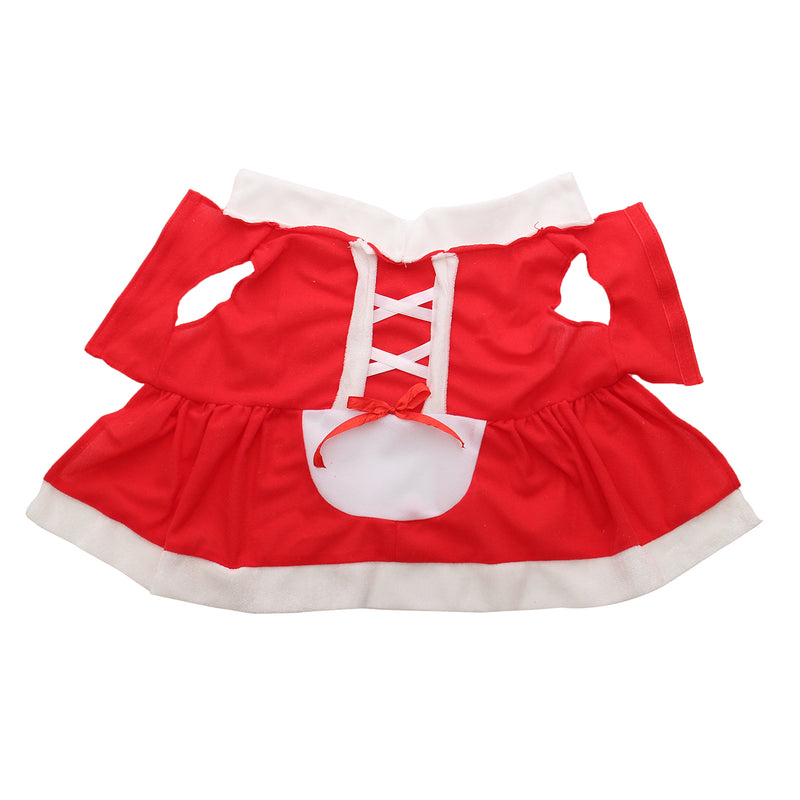 Pet Puppy Dog Cat Christmas Santa Claus Dress Clothes Costume Coat Apparel Coats