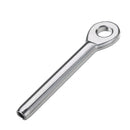 3mm 316 Marine Grade Polished Stainless Steel Swage Eye Terminal Steel Wire Rope Eyelet