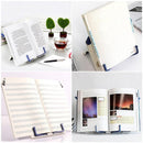 Portable Book Stand Bookends Stand Reading Books Bracket Recipes Shelf Folding Holder Organizer for Music Score Recipe Tablet