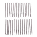 30PCS Diamond Burrs Grits Rotary Tool Drill Bit Manicure Pedicure Grinding Accessories Kit Nail Art Polish