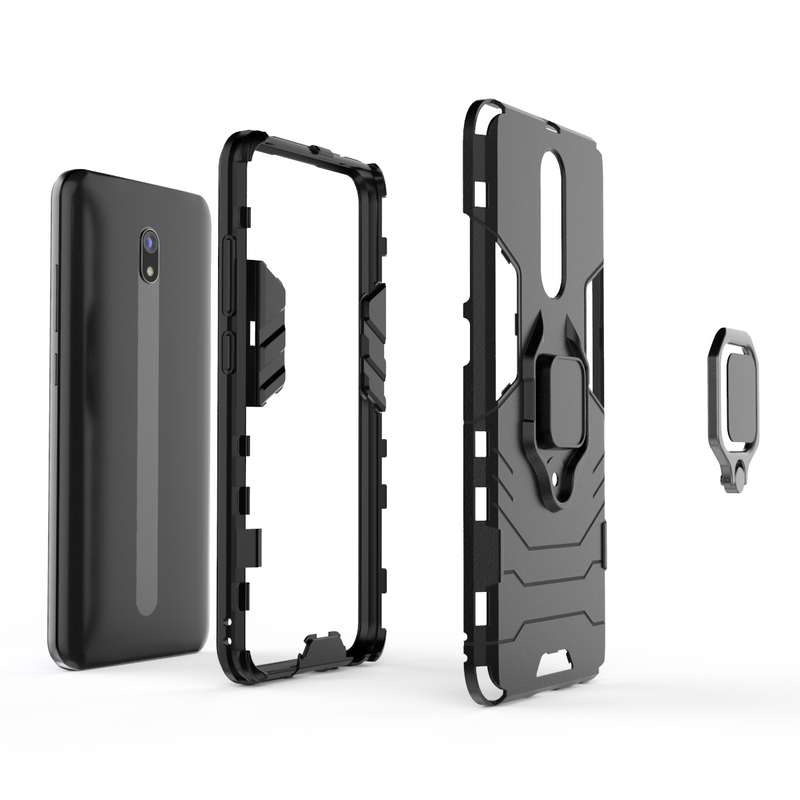 Bakeey Armor Magnetic Card Holder Shockproof Protective Case For Xiaomi Redmi 8 / Redmi 8A
