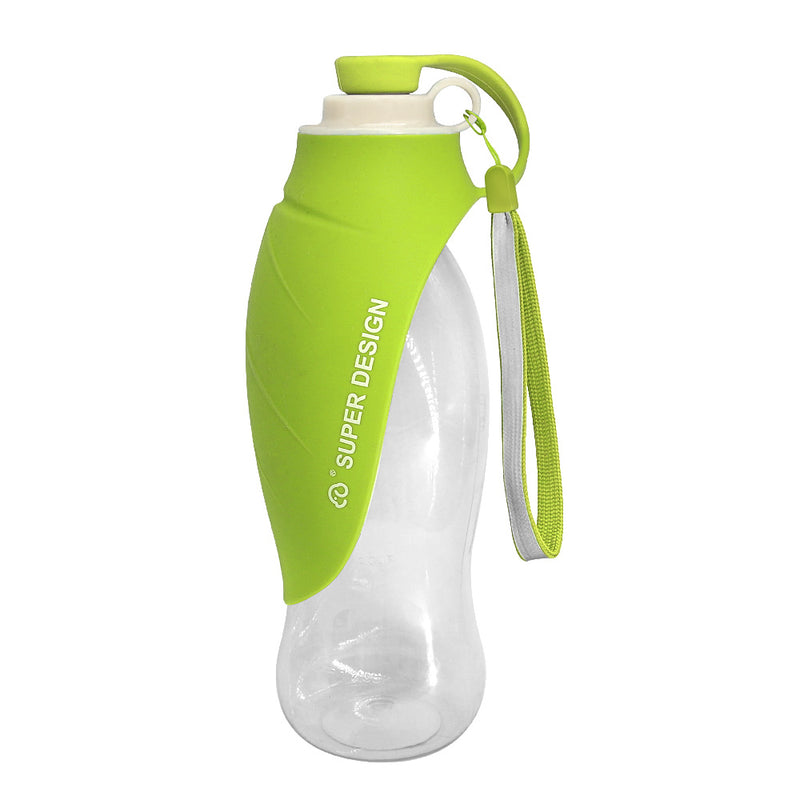 650ml Sport Portable Leaf Pet Dog Water Bottle Expandable Silicone Travel Dog Bottles Bowl For Puppy Cat