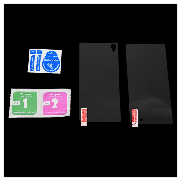 Front + Back Clear Tempered Glass Screen Protector Film For Sony Xperia Z2 I7W9