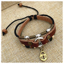 Couples Bracelet Leather His and Hers Bracelet Lock and Key Lover's Bracele W5H3