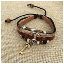 Couples Bracelet Leather His and Hers Bracelet Lock and Key Lover's Bracele