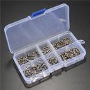 Suleve M2SS1 M2 Stainless Hex Socket Cap Head Screws Allen bolt Nut Assortment Kit 180pcs