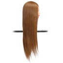 Brown 18 Inch Long Straight Hair Training Model Mannequin Practice Head Salon Cutting