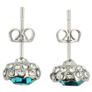 Delicate Snow Lotus Crystal Stud Earrings For Women Fashion Jewelry Sets Wa L5U6