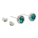 Delicate Snow Lotus Crystal Stud Earrings For Women Fashion Jewelry Sets Wa L5U6